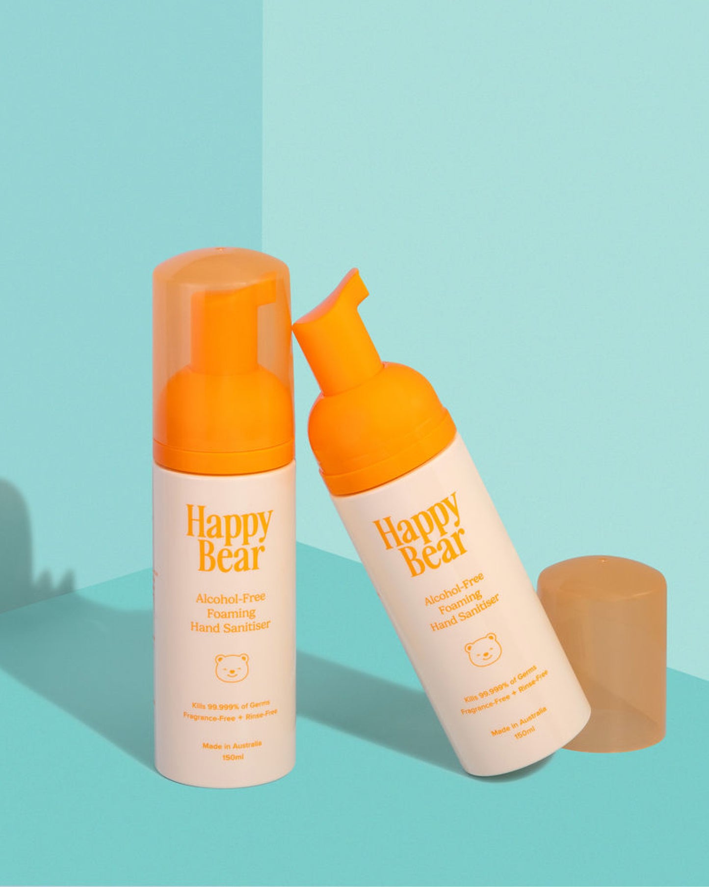 Happy Bear Foaming Hand Sanitiser, 150ml Dynamic Duo