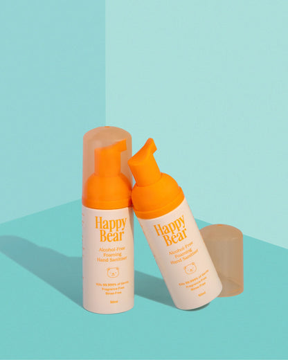 Happy Bear Foaming Hand Sanitiser, 50ml Dynamic Duo